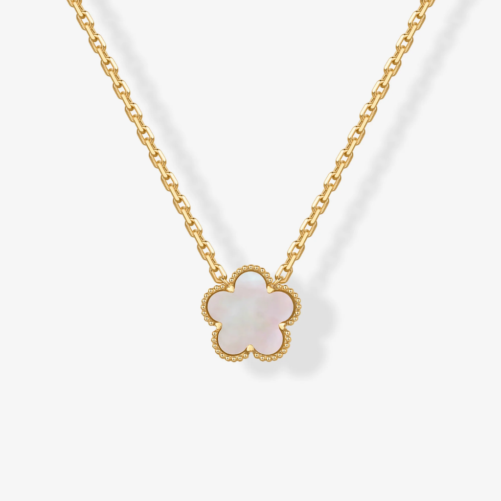 14K Gold Plated Clover Necklace