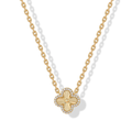 14K Gold Plated Clover Necklace