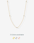 14K Gold Plated Station Necklace