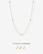 14K Gold Plated Station Necklace