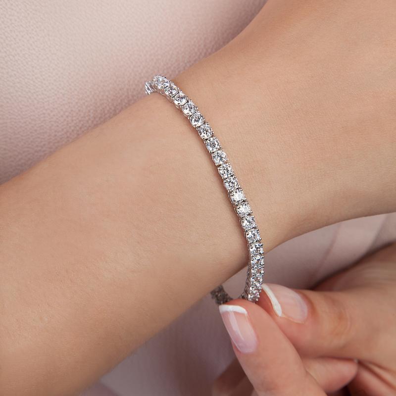 14K Gold Plated Cubic Zirconia Bracelet