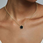 14K Gold Plated Clover Necklace