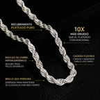 Cadena Rope Con Baño de Oro 14K