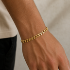 Pulsera Cuban Bañada en Oro 14K