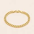 Pulsera Cuban Bañada en Oro 14K