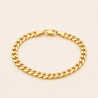 Pulsera Cuban Bañada en Oro 14K