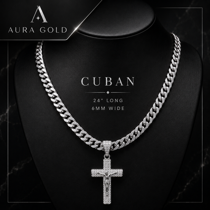 Aura™ Crucifix Chain | A Symbol of Faith, Strength & Protection