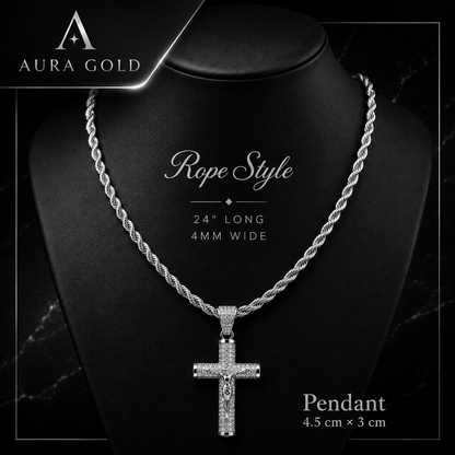 Aura™ Crucifix Chain | A Symbol of Faith, Strength & Protection