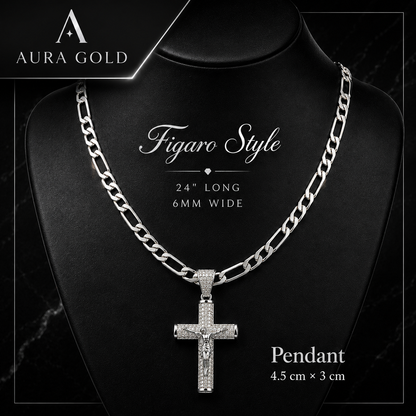 Aura™ Crucifix Chain | A Symbol of Faith, Strength & Protection