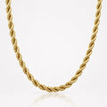 Cadena Rope Con Baño de Oro 14K