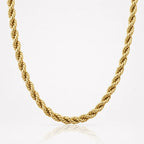 Cadena Rope Con Baño de Oro 14K