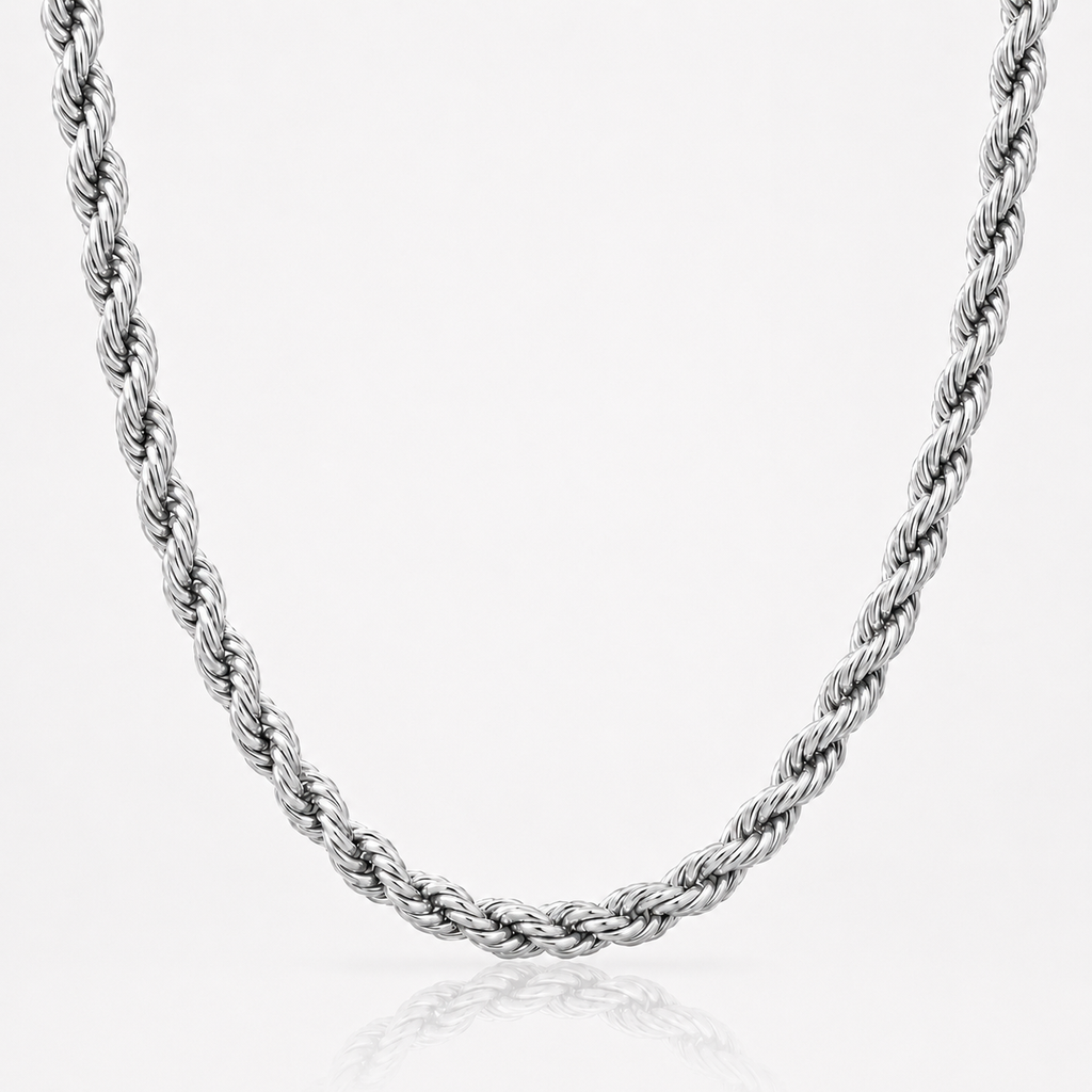 Cadena Rope Con Baño de Oro 14K