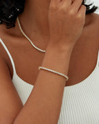 14K Gold Plated Cubic Zirconia Bracelet
