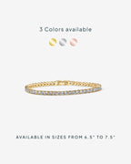 14K Gold Plated Cubic Zirconia Bracelet